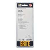 Рамка металлическая 3 поста IEK BRITE BR-M32-M-K47 РУ-3-1-БрА алюминий