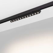 Магнитный трековый светильник 12W Белый дневной MAG-DOTS-FOLD-25-S400 30deg  24V на магнитный шинопровод черный 034220