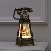 фигурка  светодиодная  «Телефон с Дедом Морозом», 13х26х11 см, пластик, USB, батарейки ААх3, свечение тёплое белое
