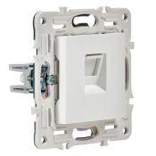 Розетка встраиваемая компьютерная IEK SKANDY SK-K10-1-K01 SK-K01W RJ45 кат.5E арктический белый
