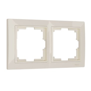 Рамка пластик 2 поста WERKEL Snabb Basic WL03-Frame-02 / W0022003  слоновая кость Уценка!!!