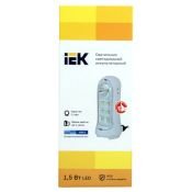 Светодиодный фонарь универсальный IEK LDBA0-3924-07-K01 аккумуляторный ДБА 3924 3ч 1,5Вт