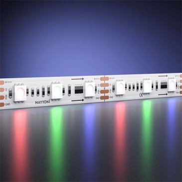Светодиодная лента 12V 14.4W/m 201244 SPI Ultra (5060, 300 LED, 5m) герм (силиконовая трубка) Ultra IP67