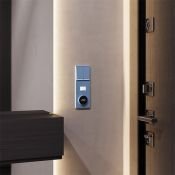Терморегулятор электронный VOLTUM S70 с индикацией и датчиком для теплого пола деним