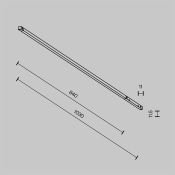 Трековый светильник 18W Белый теплый - белый TR240-4-18WTW-DD2-B Базис/Basis Exility X 2700-6000K Dim Dali2 чёрный