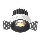 Встраиваемый светильник  12W Белый теплый DL058-12W3K- TRS-B Раунд/Round 50deg 230V круглый черный