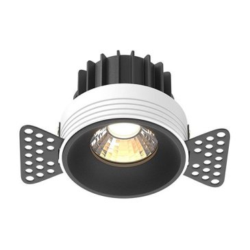 Встраиваемый светильник  12W Белый теплый DL058-12W3K- TRS-B Раунд/Round 50deg 230V круглый черный