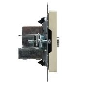 ТВ-розетка встраиваемая проходная IEK BRITE BR-A10-P-K10 РТВ10-0-БрКр бежевый