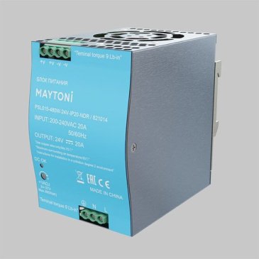 Блок питания (AC-DC) 24V  480W 821014 PSL015  на din-рейку