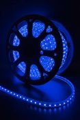 Светодиодная лента Синий 5060 220 14.4W/m 60Led/метр герм 00000000942  LT560-B-50 IP68