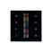 Панель сенсорная встраиваемая 019062 Sens SR-2830C-AC-RF-IN Black (220V,RGB+CCT,4зоны)