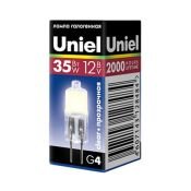 лампа галогенная капсульная G4 JC 35W Uniel JC-12/35/G4 СL 12V 00825