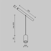 Светильник 3W Белый теплый/белый C105PL-3W3-6K-BS Фокус / Focus Led Axity IP20 латунь