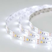 Светодиодная лента MIX 12V 14.4W/m RTW-SE-B60-12mm Белый-MIX 2x(5060,300 LED,LUX) 020559(2) герм (силикон)