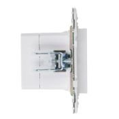 Розетка встраиваемая USB IEK SKANDY A+C 3,1А SK-U22-D31-K01 SK-R14W арктический белый