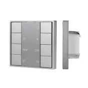 Панель Knob DALI-201-23-1G-2SC-MIX-DT8-IN Silver (BUS, Frame) 048217