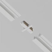 Коннектор прямой для однофазного трека TRA002C-11W Unity встраиваемый белый