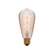 лампа ретро накаливания Vintage форма конус 40W 053-556 ST64 F10 GOLDEN/E27 диммируемая лампа ретро накаливания Vintage форма конус 40W 053-556 ST64 F10 GOLDEN/E27 диммируемая