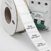 Наклейка прямоугольная NPP-22х17 W для принтера RT200, RT230, белый, 1400 шт. в упаковке