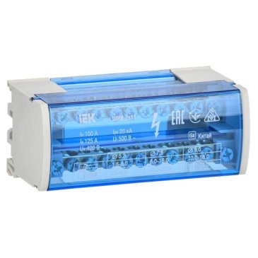 Шины на DIN-рейку в корпусе (кросс-модуль) ШНК 2х11 L+PEN YND10-2-11-050 IEK