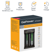 зарядное устройство GoPower LiCharger 4 Ni-MH/Ni-Cd/Li-ion/IMR 2 слота