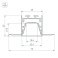 алюминиевый профиль SL-LINIA32-FANTOM-TRAY-3000 ANOD 062190