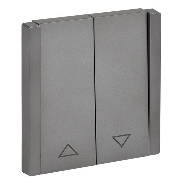 Выключатель жалюзи 10А FP511 сталь FP-V15-0-10-1-K46 FORTE&PIANO IEK