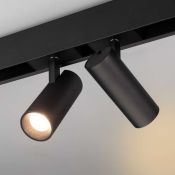 Магнитный трековый светильник 12W Белый теплый MAG-SPOT-45-R85 36deg  24V на магнитный шинопровод черный 032647
