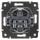 Штепсельная розетка встраиваемая WERKEL 16A 250V WL08-SKGS-01-IP44 с/з и шторками черный
