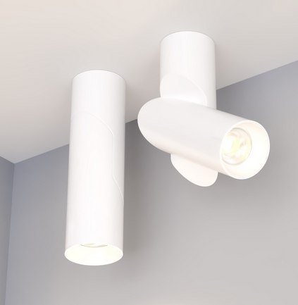 svetilnik 12w belyj teplyj slide ww 220v dim povorotnyj cilindr nakladnoj belyj s beloj vstavkoj