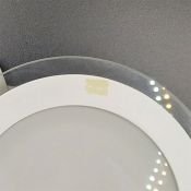 Встраиваемый светильник-панель  12W Белый дневной 016568  LT-R160WH стекло 220V IP20 круглый белый