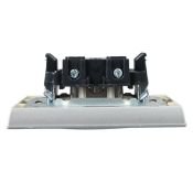 Штепсельная розетка встраиваемая IEK BRITE 16А BR-R14-16-K47-F РСР14-1-0-БрА с з/к и шторками в сборе алюминий