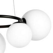 Люстра подвесная Lightstar без лампы 815057 GLOBO 5х40W G9 белый/черный