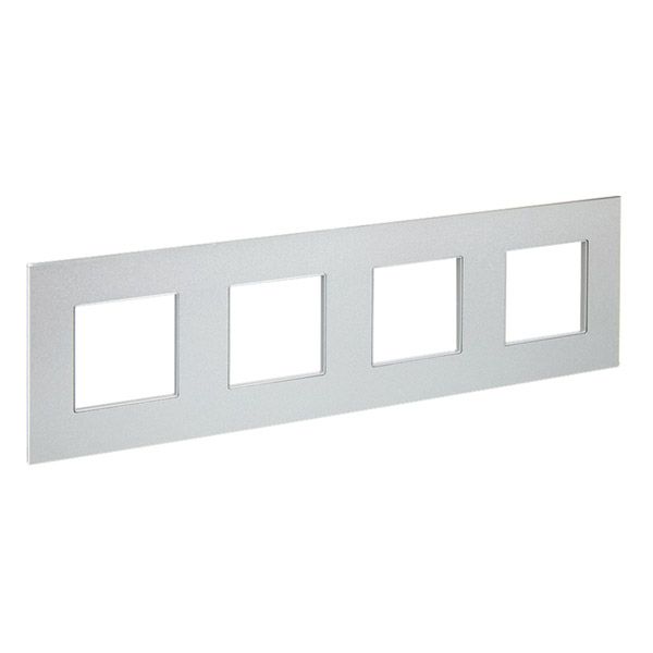 Рамка металлическая 4 поста IEK SKANDY SK-M42-M-K23 SK-F34S серебряный