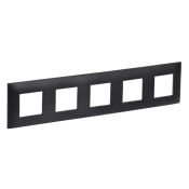 Рамка пластик 5 постов IEK SKANDY SK-M52-K02 SK-F05Bl черный