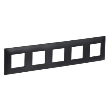 Рамка пластик 5 постов IEK SKANDY SK-M52-K02 SK-F05Bl черный