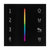 Панель встраиваемая Sens 027104 SMART-P30-RGBW Black (230V, 4 зоны, 2.4G)