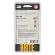 Рамка металлическая 2 поста IEK BRITE BR-M22-M-01-K02 РУ-2-1-Бр черный RE