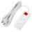 удлинитель без заземления и выключателем Uniel UL-00009993 S-CU2-5B WHITE 5м Ultra