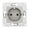 Штепсельная розетка встраиваемая IEK SKANDY 16А SK-R14-16-K37 SK-R04Sh с з/к без з/ш шампань