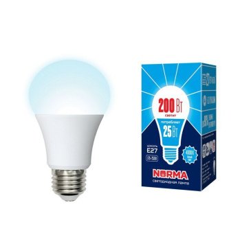светодиодная лампа шар  A70 Белый дневной 25W UL-00004470 LED-A70-25W/4000K/E27/FR/NR Norma Volpe