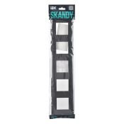 Рамка пластик 5 постов IEK SKANDY SK-M52-K48 SK-F05T титан