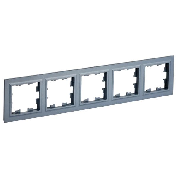Рамка пластик 5 постов IEK BRITE BR-M52-K35 РУ-5-БрМ маренго
