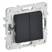 Выключатель жалюзи 10А SK-V12G графит SK-V15-0-10-K53 SKANDY IEK