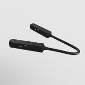 Коннектор питания угловой Gravity TRA004CPC-22B чёрный