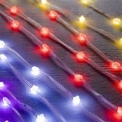 Умная гирлянда «Нить» RGB с насадками «Звёздочки» серебристая нить, управление с приложения, USB, 5.0 м., USB, 50Led, IP20