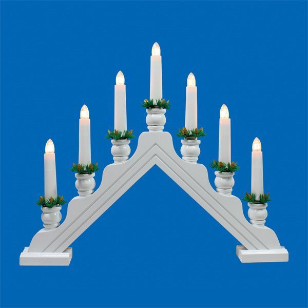 фигура с лампами накаливания НОВОГОДНЯЯ ГОРКА UL-00007389 UDL-L7301-007/SWA/WW WHITE BRIDGE
