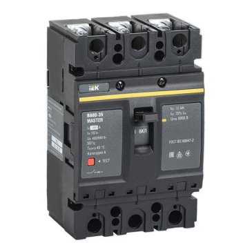 Автоматический выключатель в литом корпусе 3-пол. 160А ВА88-35 35кА SVA30-3-0160-02 MASTER KARAT IEK