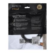 Кабель штекер HDMI- штекер HDMI GoPower V2.0 4K 60Hz черный 3м