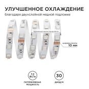 Светодиодная лента RGB 5050 12V  7.2W/m 30Led/метр 217BL IP20 3м блистер